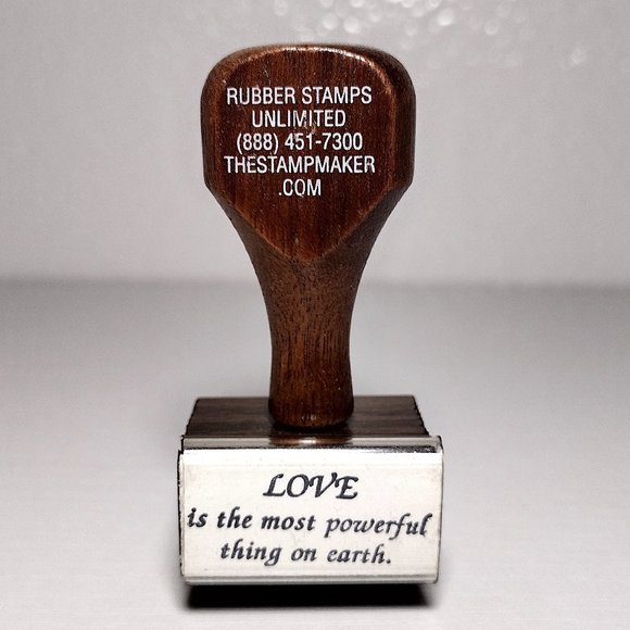 Rubber Stamp LOVE 3cm x 1.5cm by TheStampMaker - Picture 1 of 5